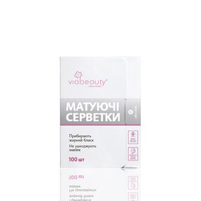 Viabauty Матуючі серветки, 100 шт.
